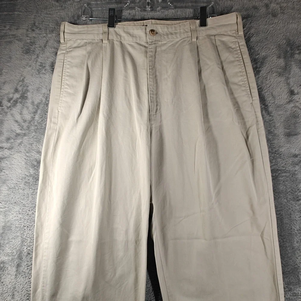 Vintage USA Polo Ralph Lauren Hammond Pant Mens 36x31 Stone Pleated Chino Andrew